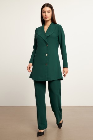 Liora Jacket Trousers Set - Emerald