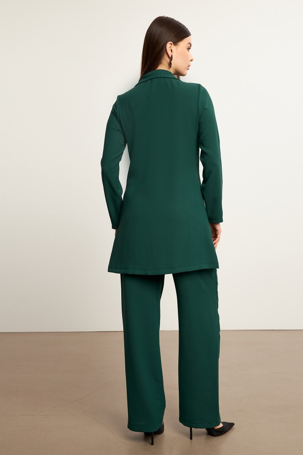 Liora Jacket Trousers Set - Emerald