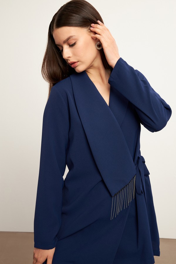 Chain Jacket Trousers Set - Indigo