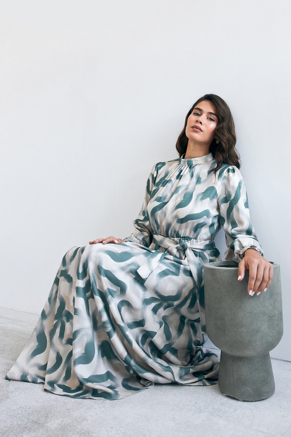 Soft Patterned Dress - Mint Soft Patterned Dress - Mint