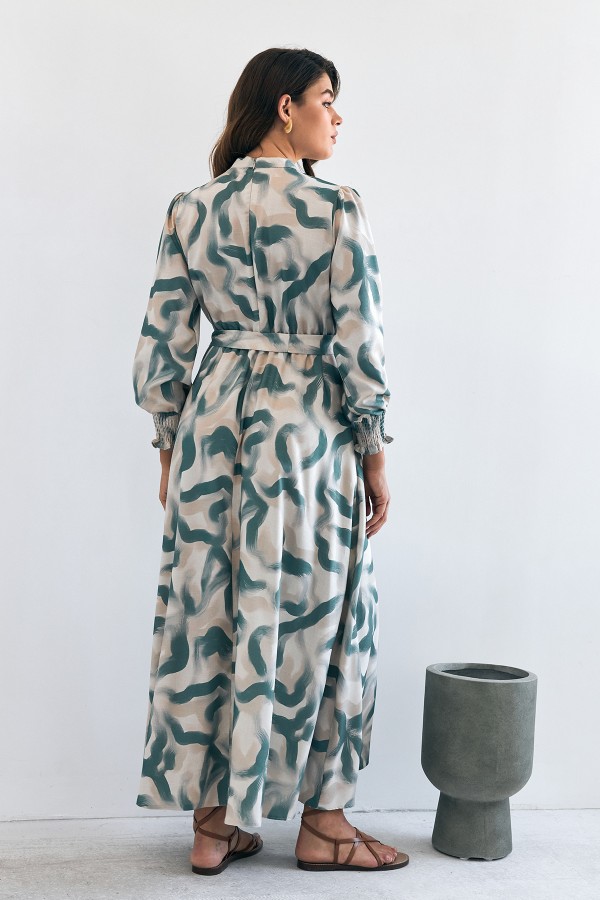 Soft Patterned Dress - Mint Soft Patterned Dress - Mint