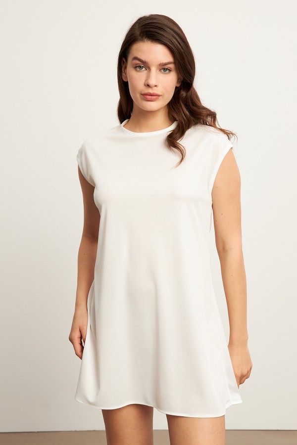 Sleeveless Basic Underwear - Ecru
