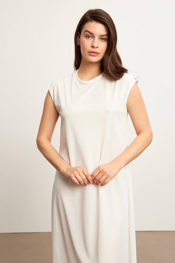Kolsuz Elbise Astarı İçlik - Ekru