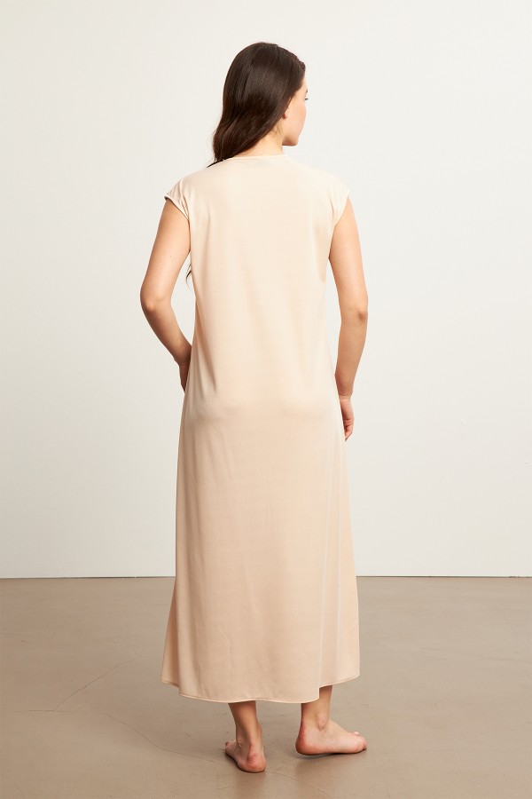 Kolsuz Elbise Astarı İçlik - Bej