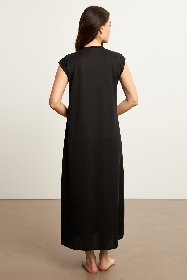 Kolsuz Elbise Astarı İçlik - Siyah