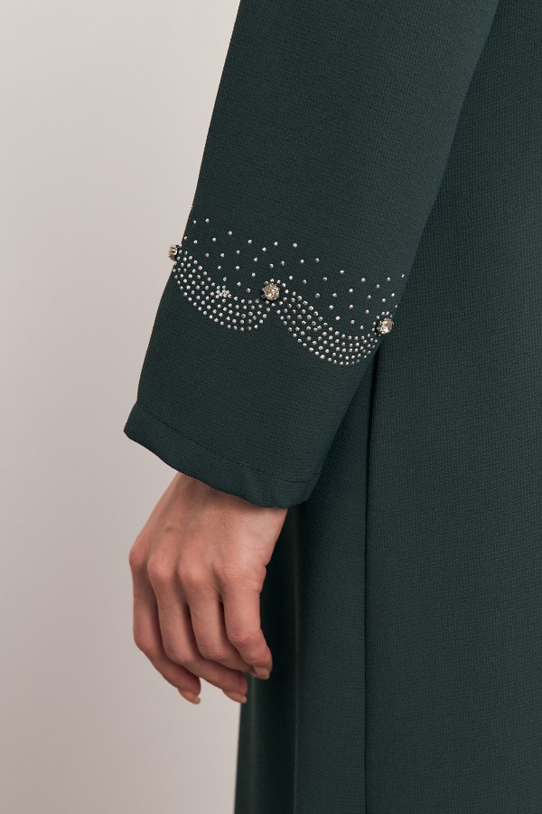 Lavin Büyük Beden Abiye - Haki