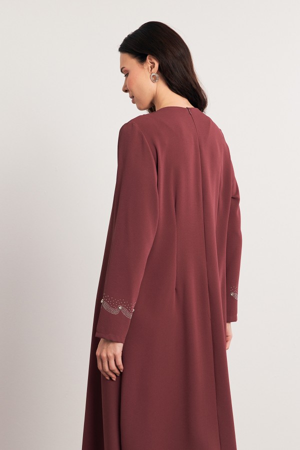 Lavin Büyük Beden Abiye - Gül Kurusu