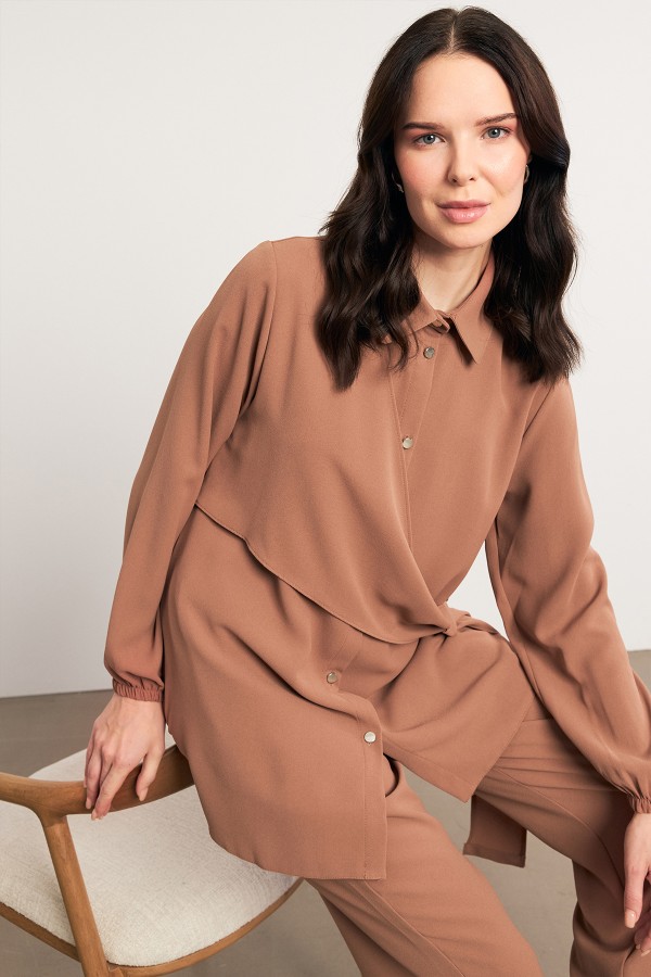 Perla Tunic Trouser Set - Camel Perla Tunic Trouser Set - Camel