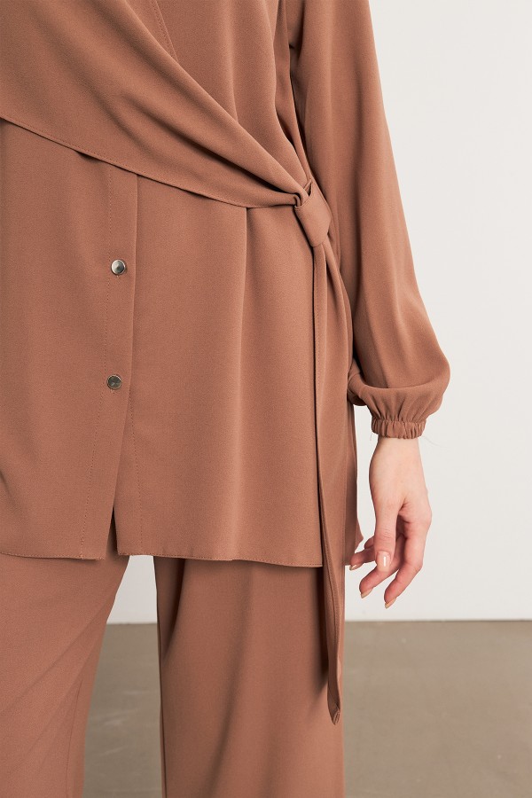 Perla Tunic Trouser Set - Camel Perla Tunic Trouser Set - Camel