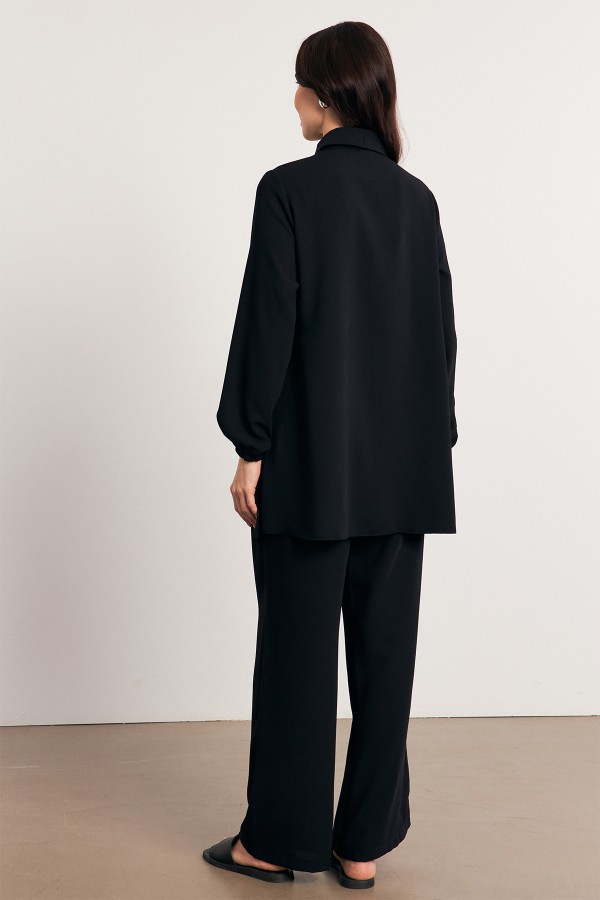 Perla Tunik Pantolon Takım - Siyah