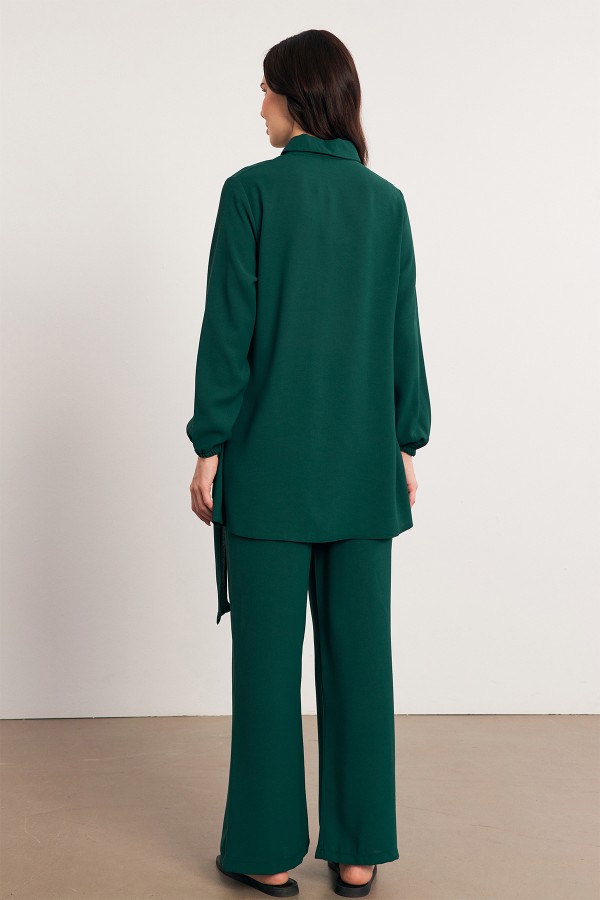 Perla Tunic Trouser Set - Emerald