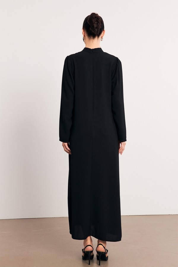 Taş İşleme Detaylı Abiye - Siyah