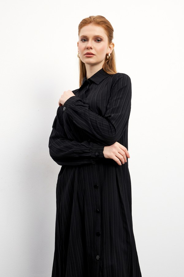 Elina Tunik Pantolon Takım - Siyah