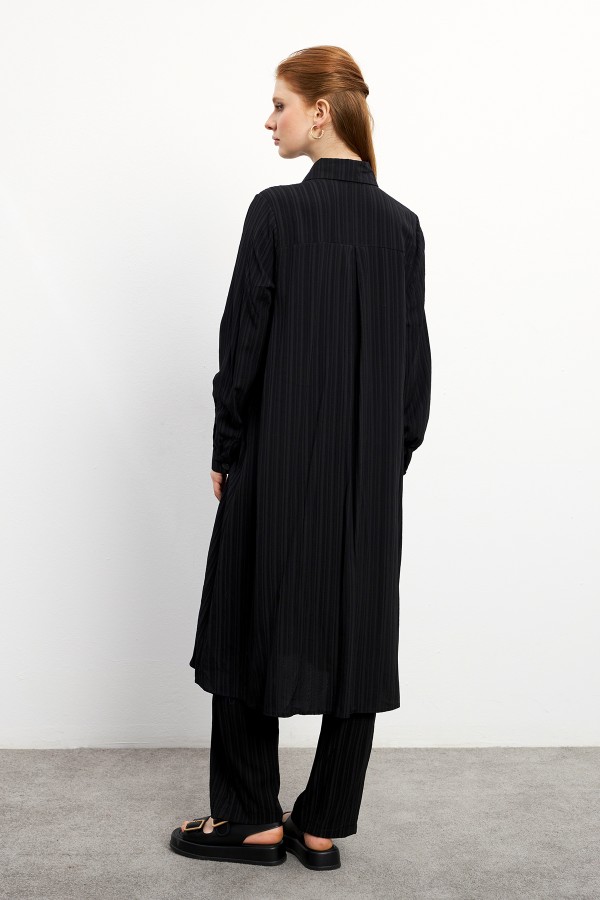 Elina Tunik Pantolon Takım - Siyah