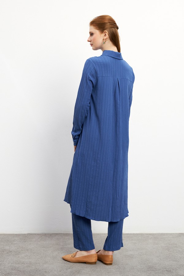 Elina Tunik Pantolon Takım - İndigo