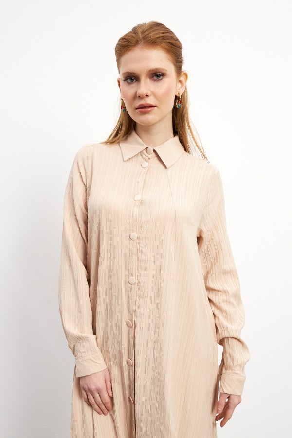 Elina Tunik Pantolon Takım - Bej