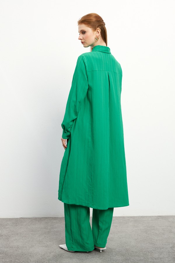 Elina Tunic Trouser Set - Green