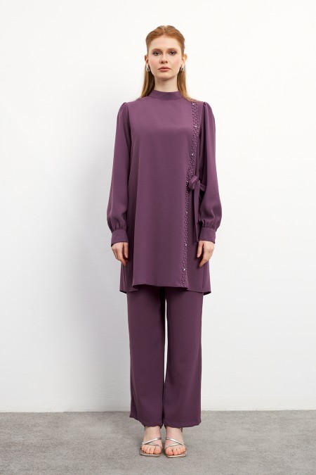 Eliza Tunik Pantolon Takım - Leylak Eliza Tunik Pantolon Takım - Leylak