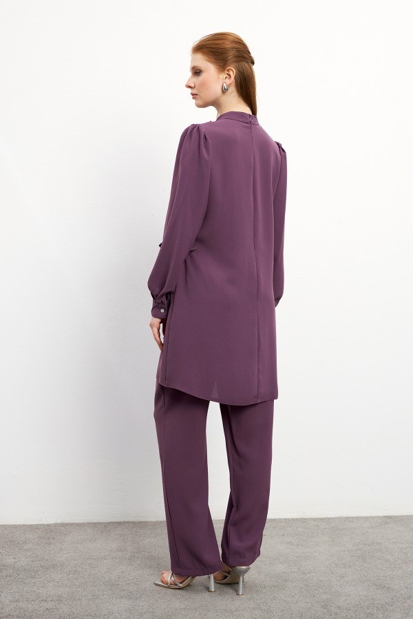 Eliza Tunik Pantolon Takım - Leylak
