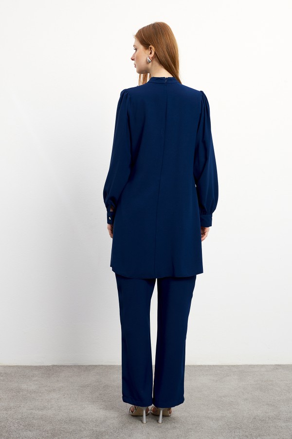 Eliza Tunik Pantolon Takım - İndigo