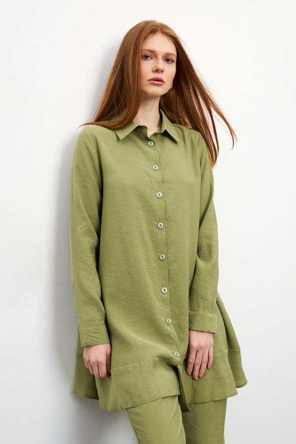 Cupra Tunik Pantolon Takım - Çağla Yeşili