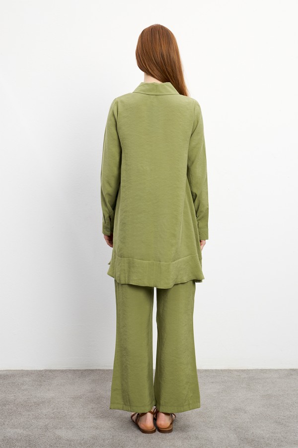 Cupra Tunik Pantolon Takım - Çağla Yeşili