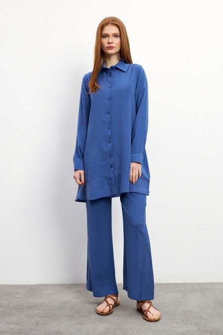 Cupra Tunic Trouser Set - Indigo