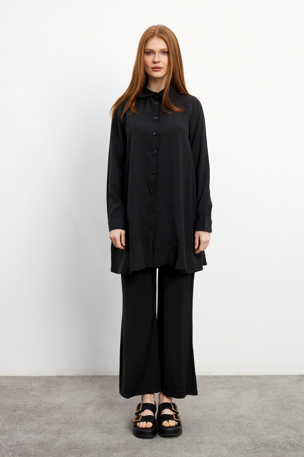 Cupra Tunik Pantolon Takım - Siyah