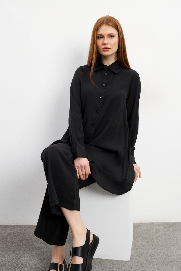 Cupra Tunik Pantolon Takım - Siyah