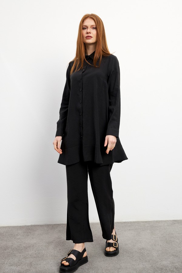 Cupra Tunik Pantolon Takım - Siyah