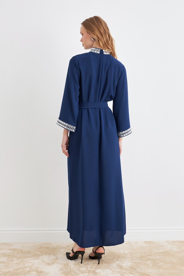 Beril Taşlı Elbise - İndigo