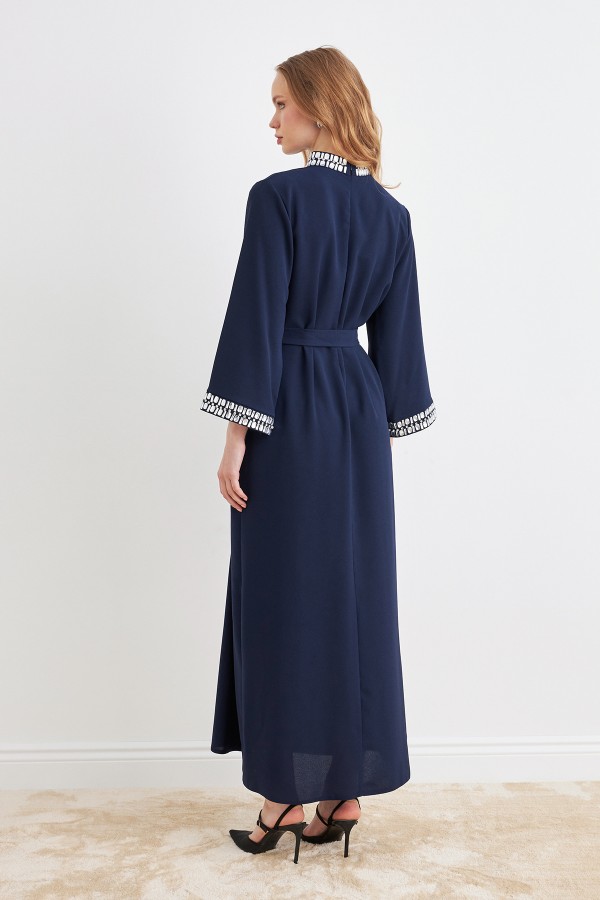 Beril Taşlı Elbise - Lacivert