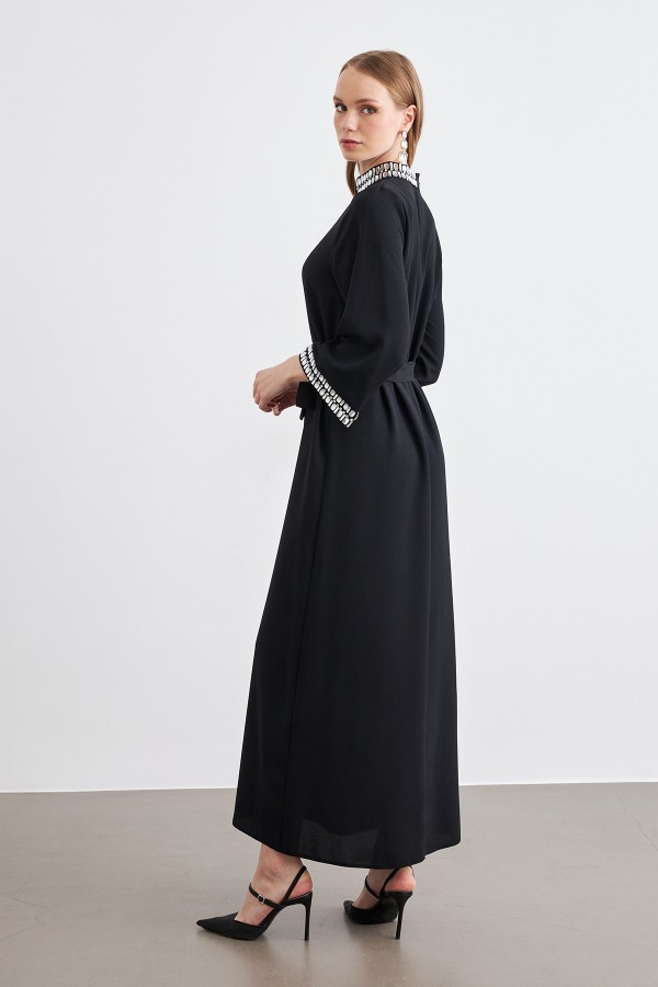 Beril Taşlı Elbise - Siyah