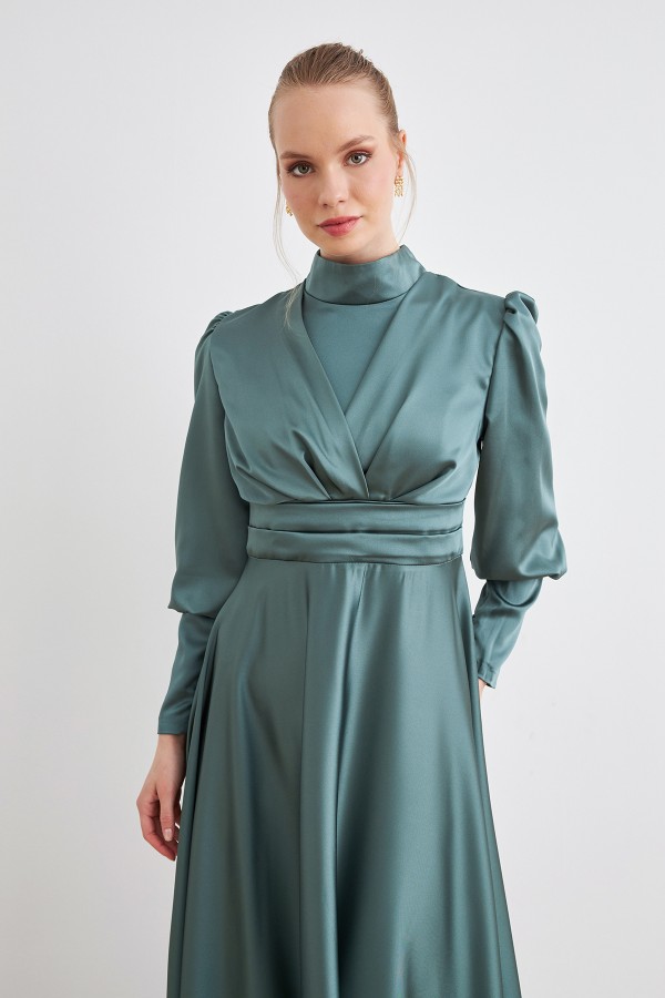 Alina Saten Abiye - Mint