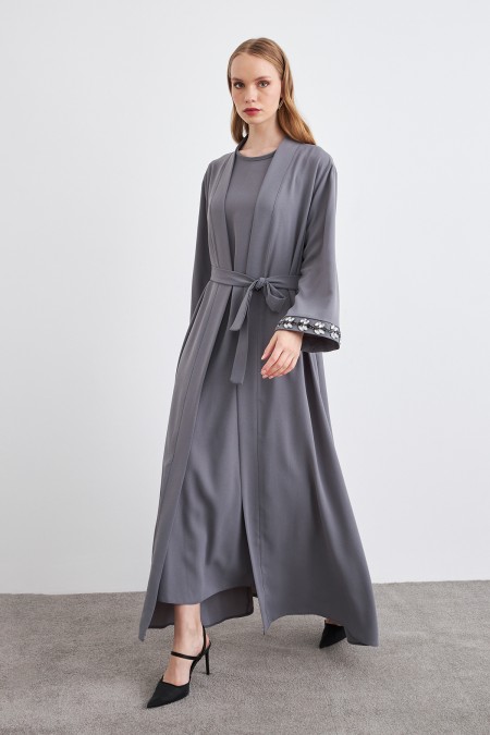 Rita Abaya Suit - Gray