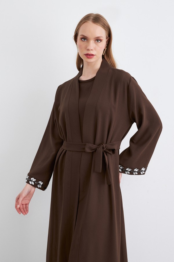Rita Abaya Set - Brown