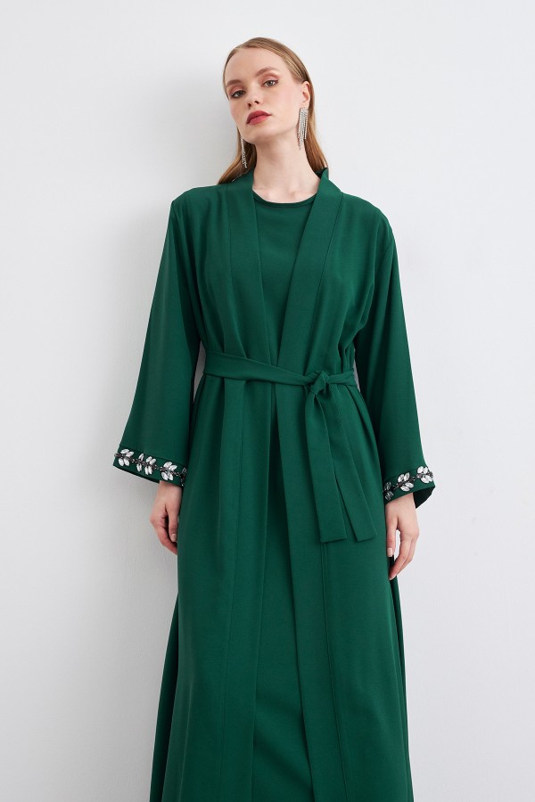 Rita Abaya Suit - Emerald
