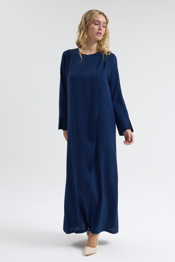 Shoulder Buckle Dress - Indigo