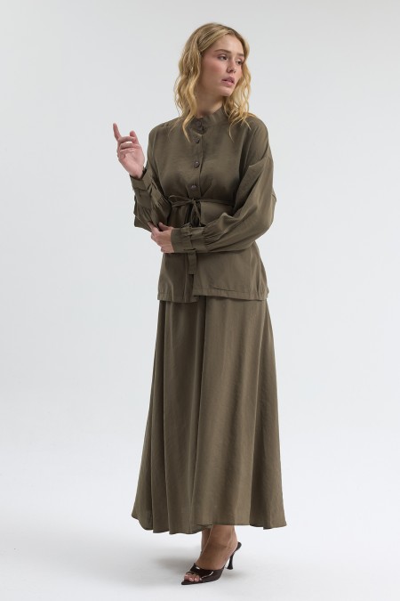 Terra Etek Bluz Takım - Haki