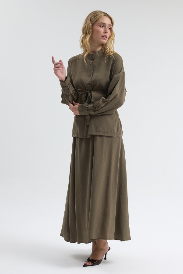 Terra Etek Bluz Takım - Haki