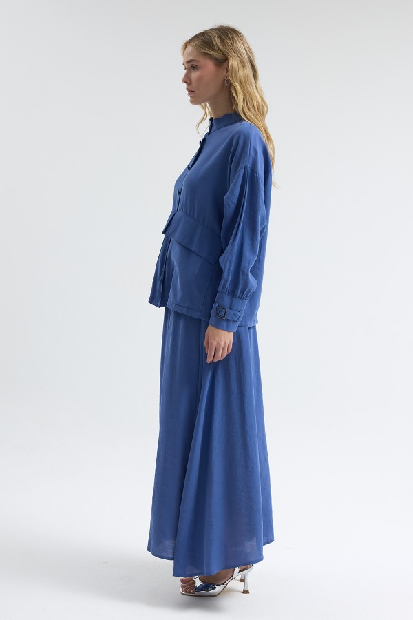 Terra Etek Bluz Takım - Indigo