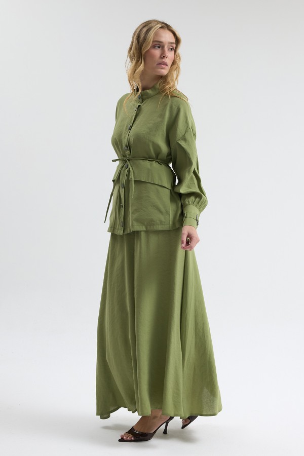 Terra Etek Bluz Takım - Yeşil