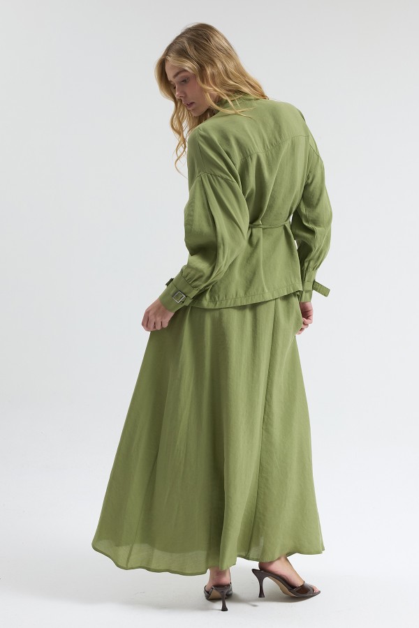 Terra Etek Bluz Takım - Yeşil