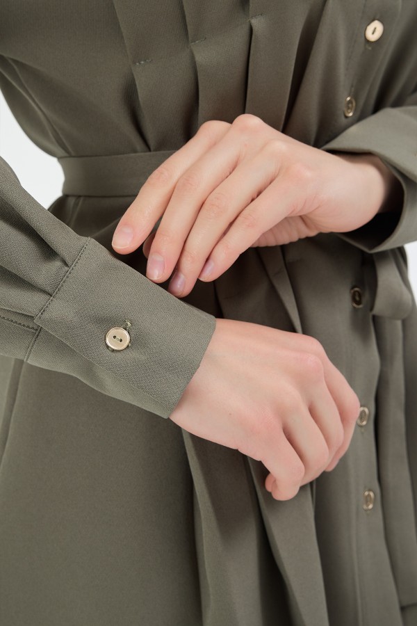 Loren Pilise Detaylı Takım - Haki