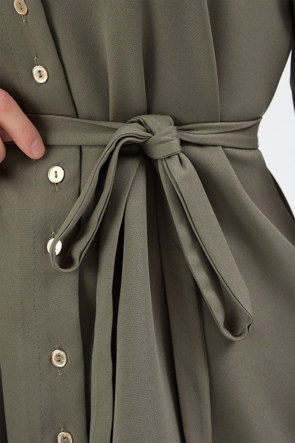 Loren Pilise Detaylı Takım - Haki