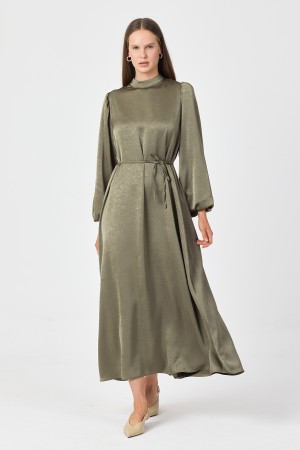 Evora Saten Abiye Elbise - Çağla Evora Saten Abiye Elbise - Çağla
