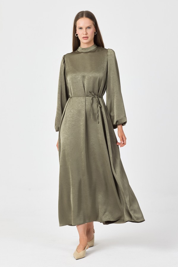 Evora Saten Abiye Elbise - Çağla
