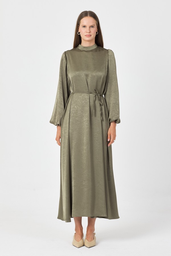 Evora Saten Abiye Elbise - Çağla
