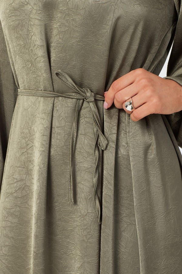 Evora Saten Abiye Elbise - Çağla