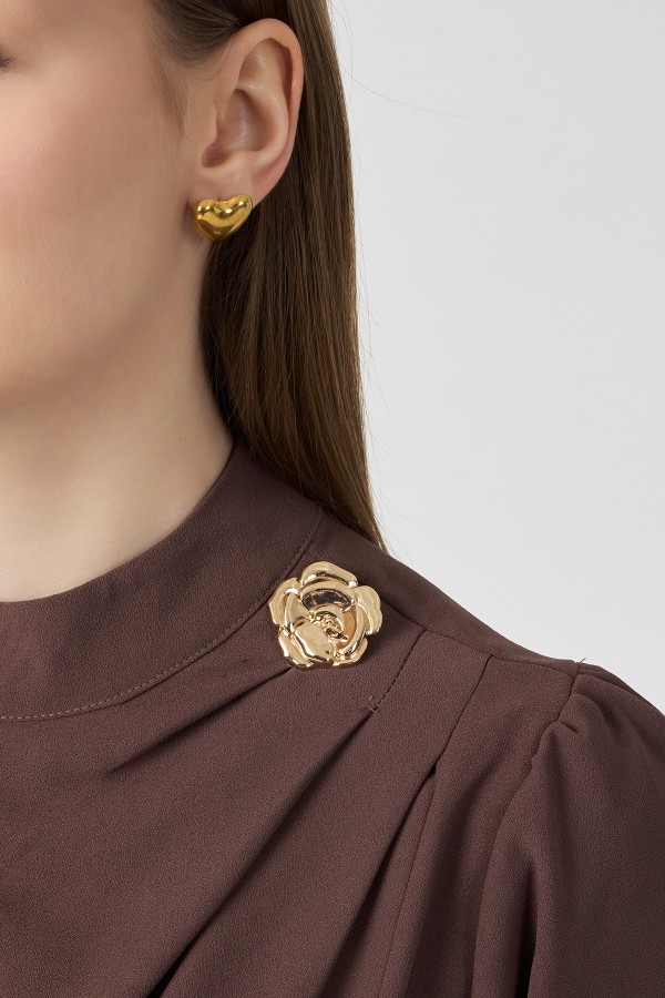 Elora Draped Dress - Mink